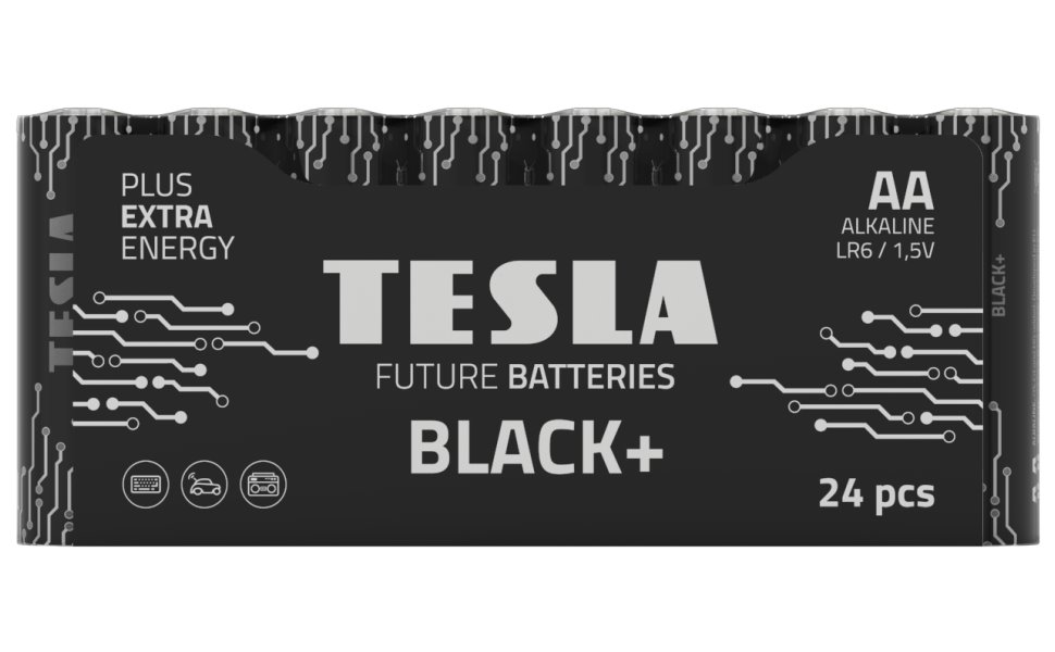 TESLA - baterie AA BLACK+, 24ks, LR06 14062410