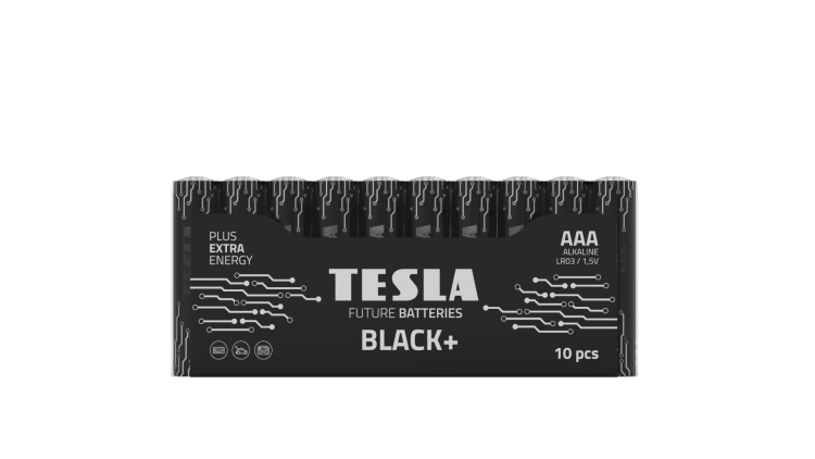 TESLA - baterie AAA BLACK+, 10ks, LR03