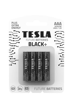 TESLA - baterie AAA BLACK+, 4ks, LR03