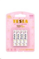 TESLA BATTERIES AAA TOYS GIRL ( LR03/ BLISTER FOIL 4 PCS)