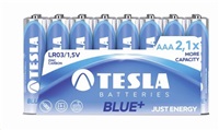 TESLA zinkouhlíkové baterie AAA BLUE+ 1,5V 400mAh 48 ks 1099137117