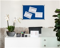 Textilní nástěnka AVELI 120x90, hliníkový rám XRT-00146