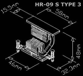 THERMALRIGHT HR-09S TYPE 3 Passive MOSFET Cooler ID0024500030370