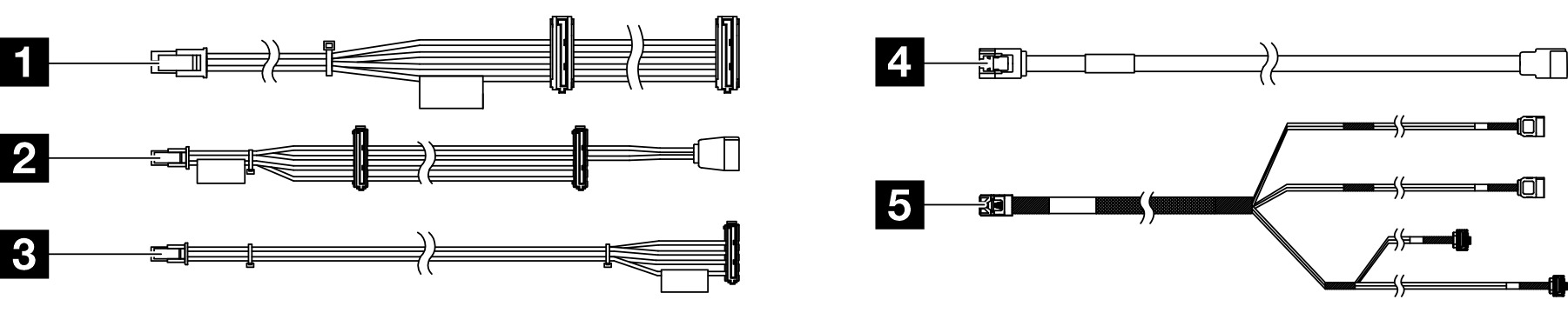 ThinkSystem ST50/ST45 V3 Internal Drive Cable Kit 4X97A93517