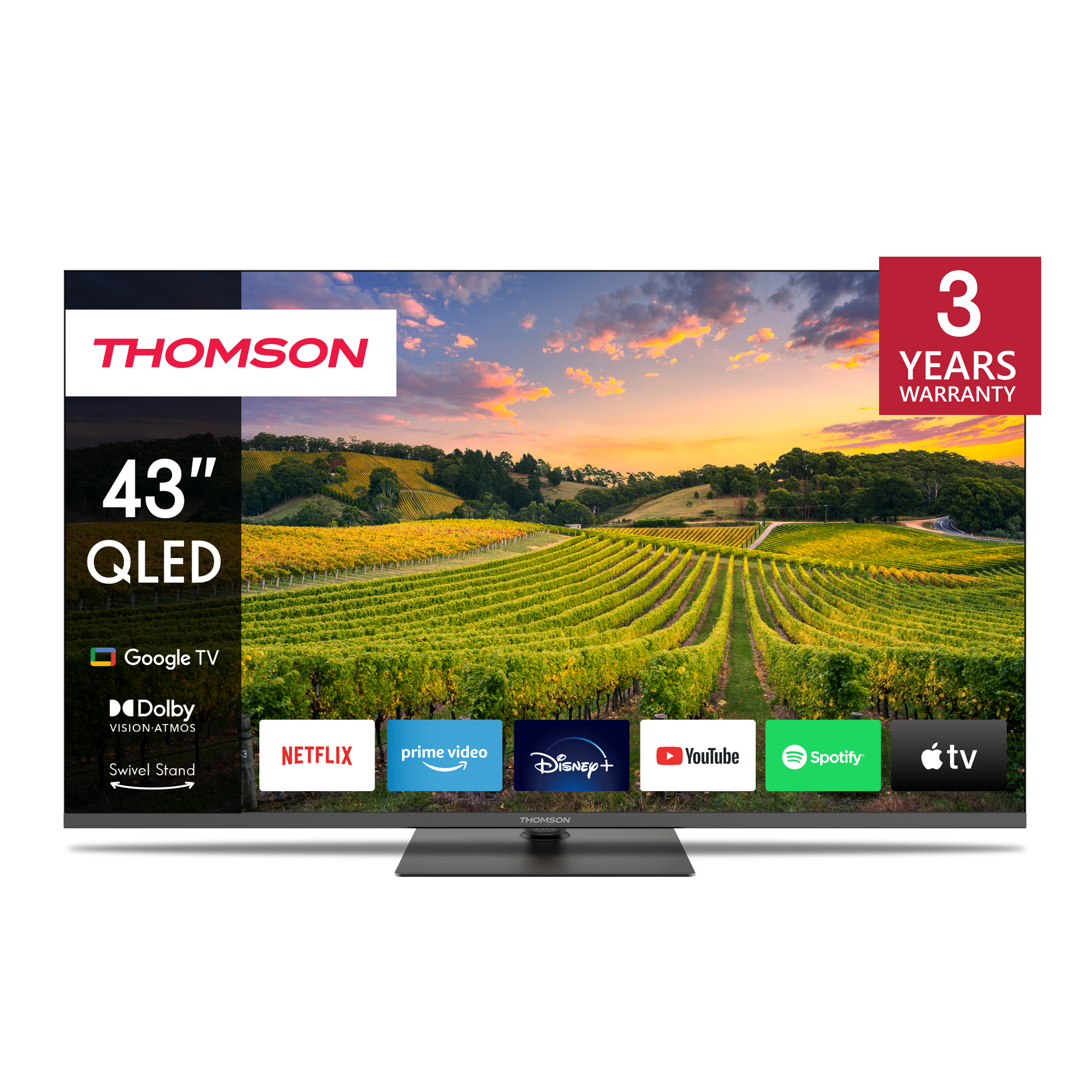 Thomson 43QG5C14 - 4K UHD Google TV 43" QLED