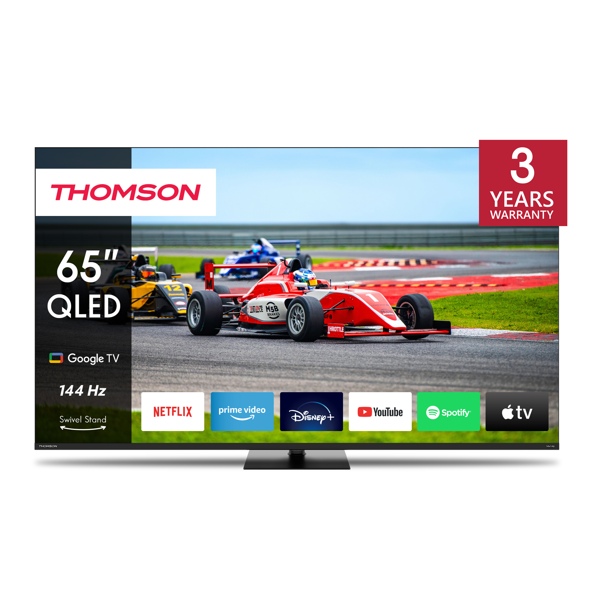 Thomson 65QG7C14 - Google TV 65" QLED Pro, 4K, 144 Hz, 4x HDMI, 3x USB