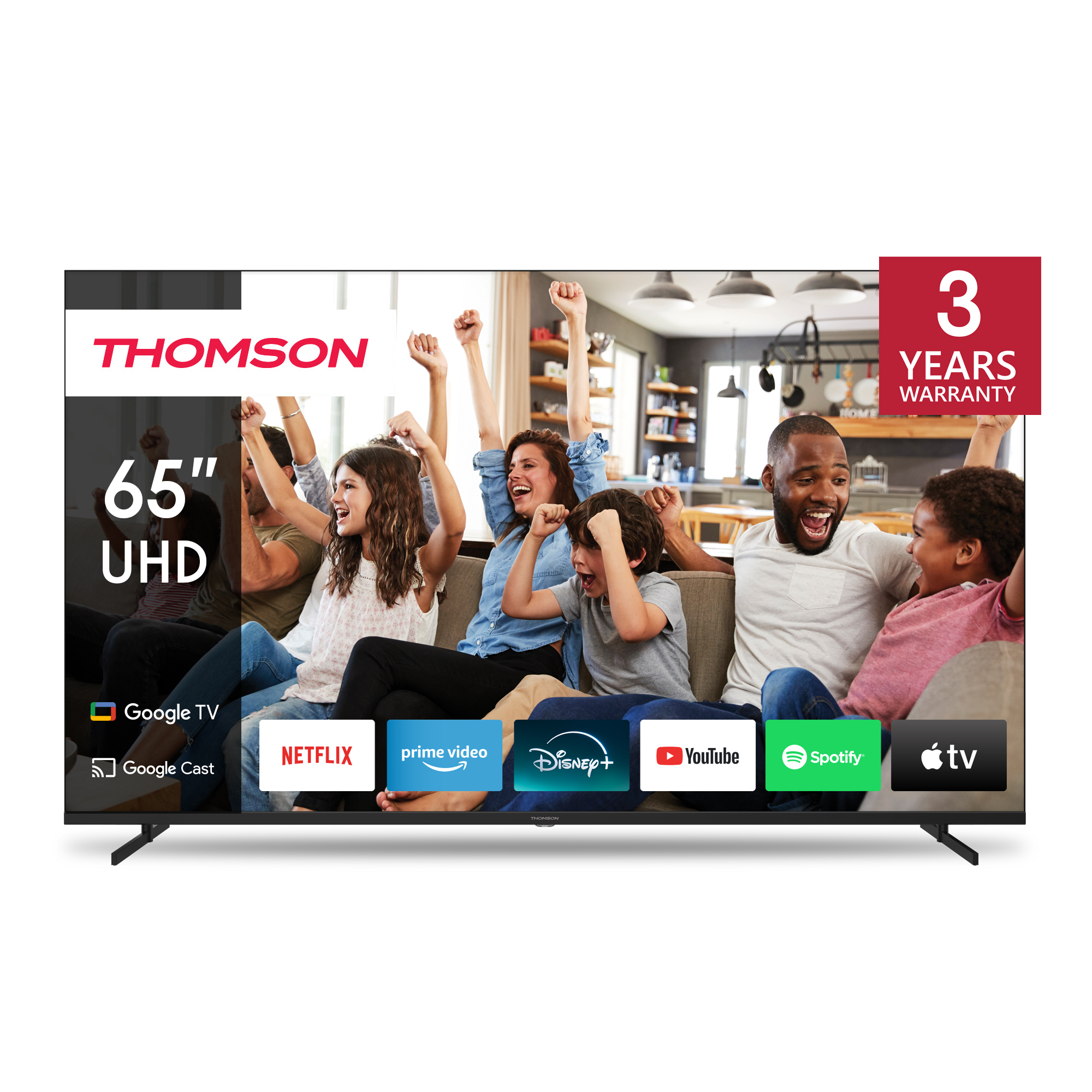 Thomson 65UG4S14 - 65" Google TV, 4K, 4x HDMI, USB - poškodený obal