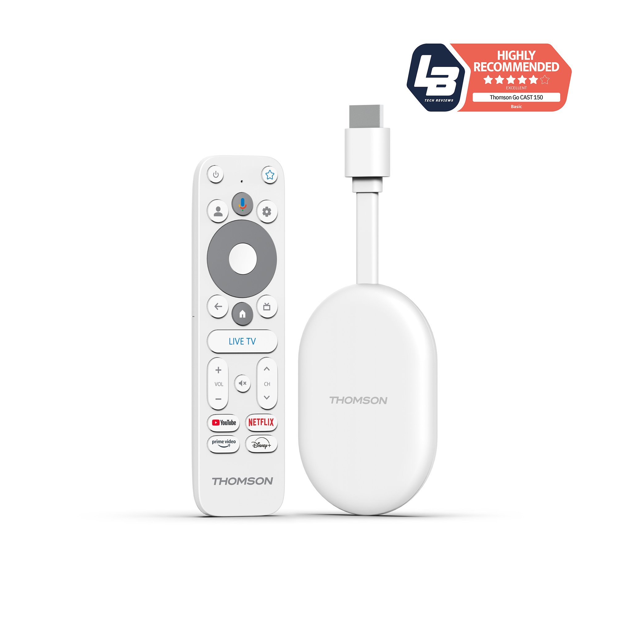 Thomson Streaming Stick 150 - Google TV GoCast (4K) - poškodený obal