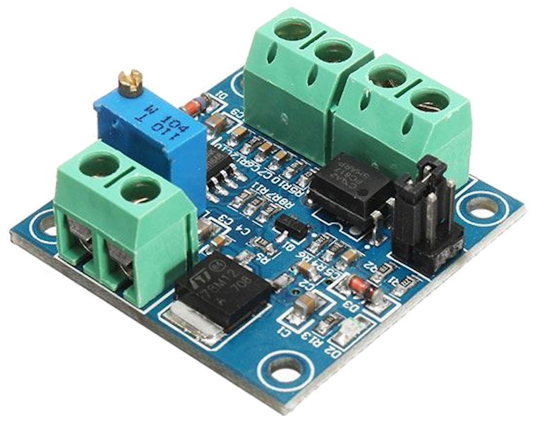 TINYCONTROL převodník PWM 0-100% na 0-10V pro řízení SSR relé