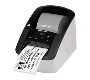 Tlačiareň Brother samolepících papírových štítků QL-700, max. šířka 62mm, DK páska, USB 2.0 QL700