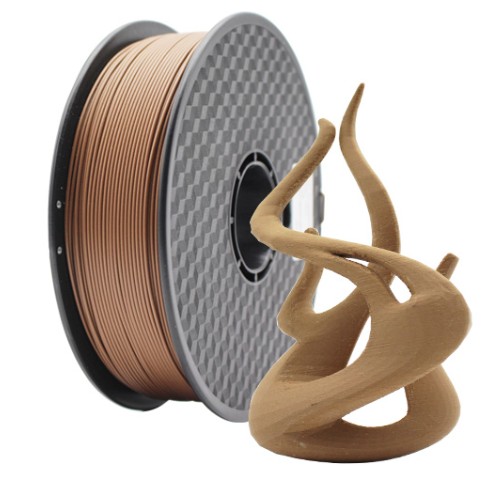 Tlačová struna (filament) GEMBIRD, PLA, 1,75mm, 1kg, prírodné drevo 3DP-PLA-WD-01-NAT