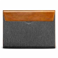 tomtoc Premium Sleeve – 16'' MacBook Pro 2019, šedá, koňaková TOM-H15-E01Y