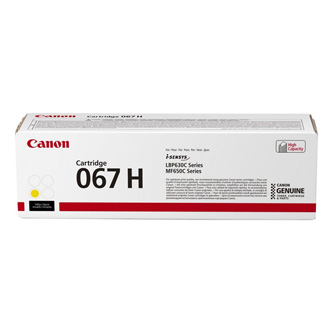 Toner Canon 067 H Y žltý pre tlačiarne Canon i-SENSYS (2350 str./5%) 5103C002