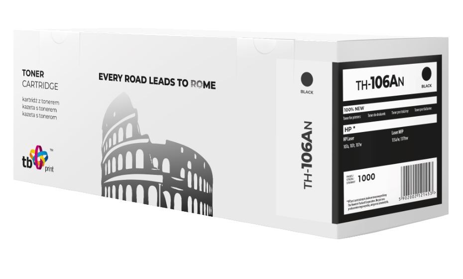 Toner TB kompat. s HP 106A, černá, NEW TH-106AN