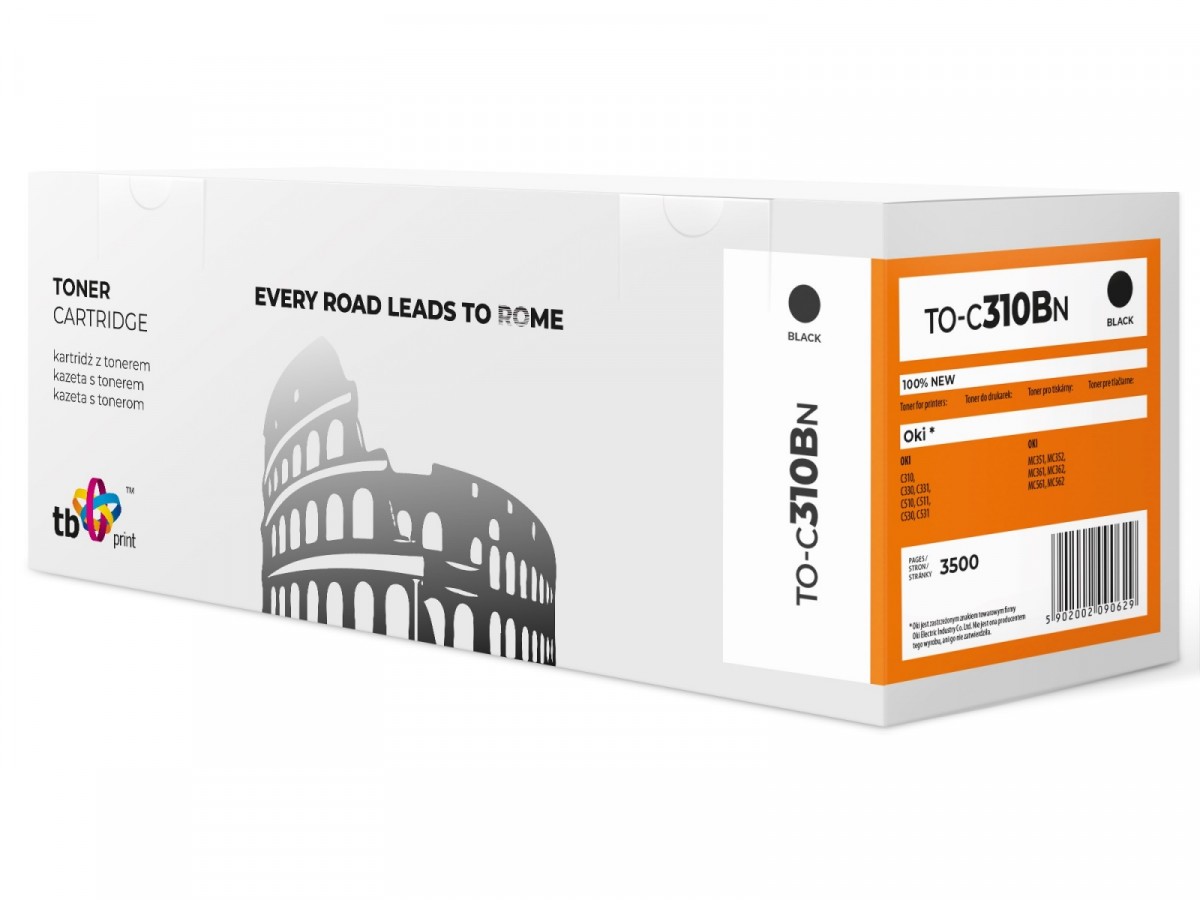 Toner TB kompat. s OKI C310 Black, new TO-C310BN