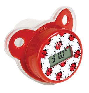Topcom Baby Soother Thermometer 100 -teplomer dudlikovy cerveny