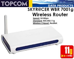 Topcom Skyracer WBR 7001g -WiFi router 5411519010032