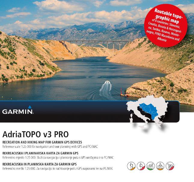 TOPO mapa - Adria v.3 PRO, microSD™/SD™ 4251250500352