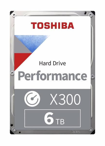 Toshiba HDD Desktop X300 6TB, 3,5", 7200rpm, 256MB, SATA 6GB/s HDWR460UZSVA