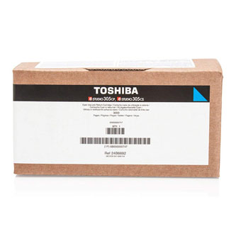 Toshiba originál toner T305PCR, cyan, 3000str., Toshiba E-Studio 305 CP, 305 CS, 306 CS, 900g 6B000000747