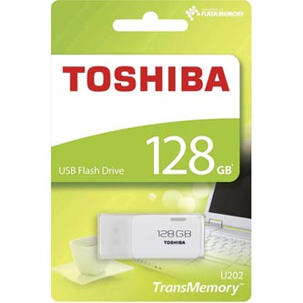 Toshiba USB flash disk, 2.0, 128GB, U202, biely, PD128G20TU202WR, THN-U202W1280E4