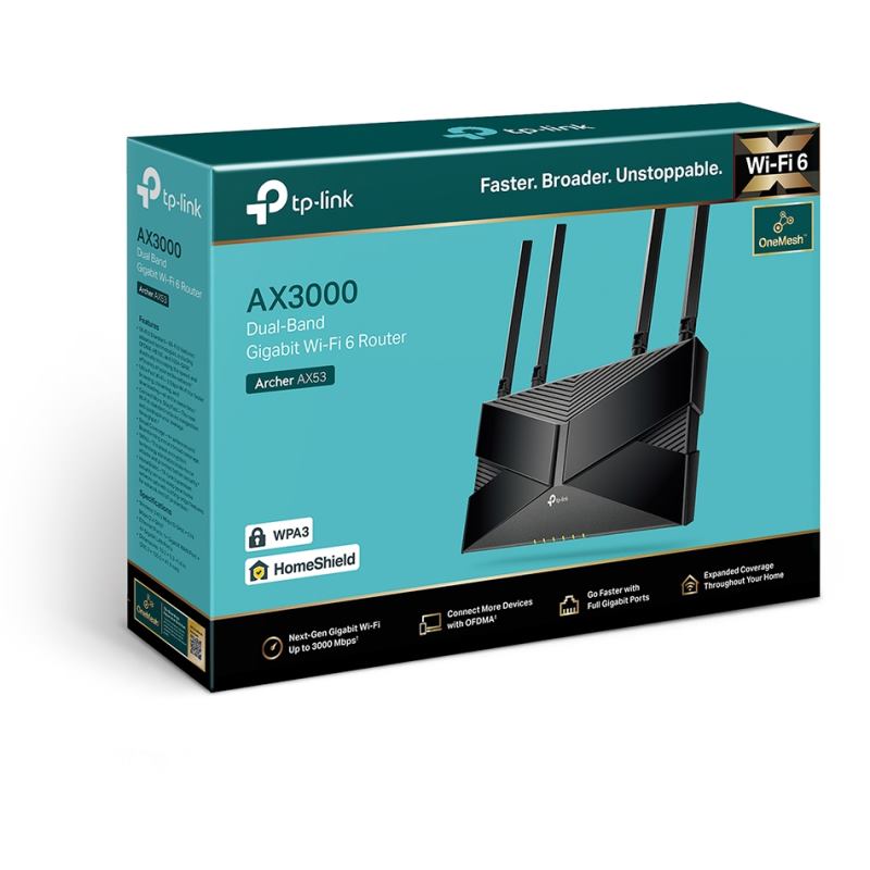 TP-Link Archer AX53, AX3000 WiFi6 router