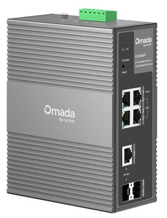 TP-Link IES206GPP - 6-portový Omada Industry PoE Switch, 1x GLAN PoE++, 3x GLAN PoE+, 1x SFP, 1x Combo Gigabit SFP