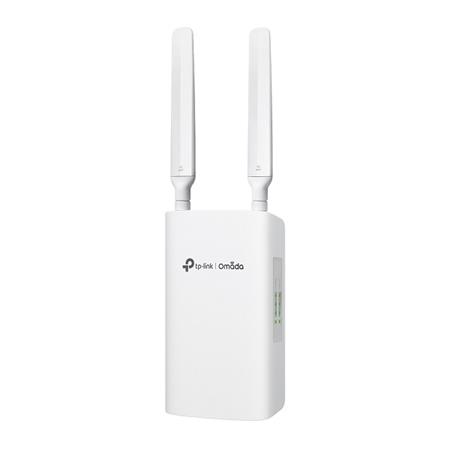 TP-LINK "Omada 4G+Cat6 AX3000 Outdoor/Indoor GatewayPORT: 3× Gigabit WAN/LAN Port, 1 Nano SIM slot(4G ER703WP-4G-Outdoor