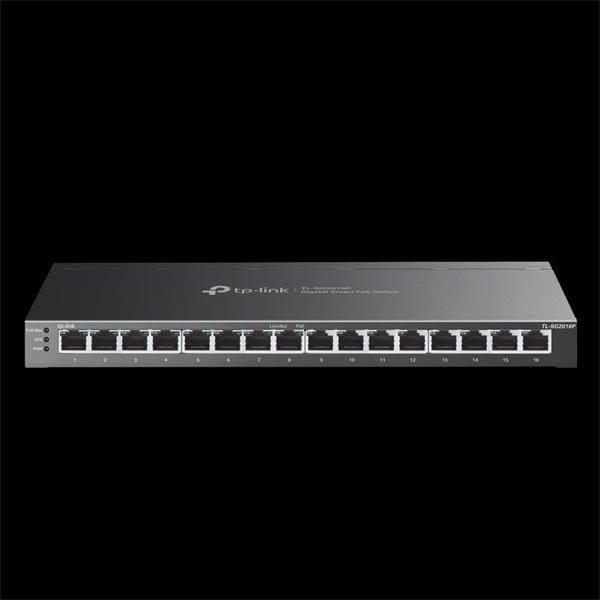 TP-Link OMADA JetStream switch SG2016P (16xGbE, 8xPoE+, 120W, fanless) 7872072 TL-SG2016P