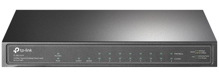 TP-Link Switch 10-Port/1000Mbps/Rack/PoE+ TL-SG1210P
