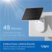 TP-Link Tapo C410 KIT venkovní kamera, solární panel (3MP, 2K QHD, 1296p, IR 9m, WiFi, micro SD card, IP65)