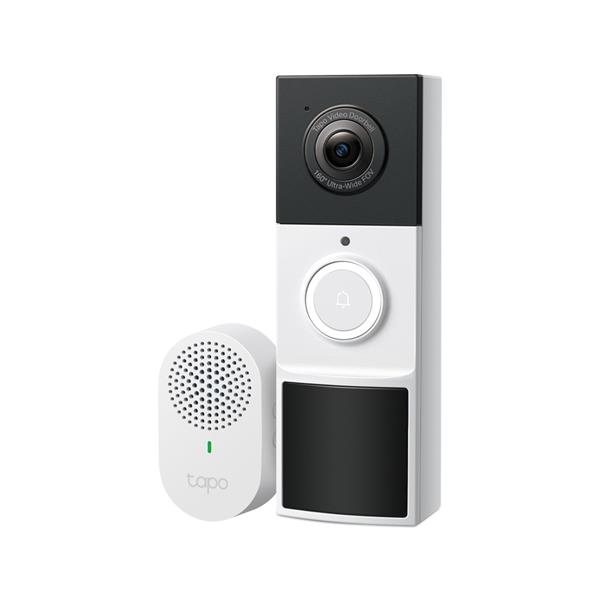 TP-Link Tapo D210, Chytrý Video zvonek, 3MP kamera, detekce osob, 160° zorné pole, IP65, SD slot,