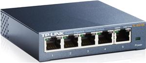 TP-LINK TL-SG105 5-Port Gigabit Desktop Switch, 5 Gigabit RJ45 Ports, Desktop Steel Case