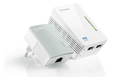TP-Link TL-WPA4220KIT Starter Kit (2ks) nano adaptér + opakovač, 300m, biela, TP-LINK TL-WPA4220 KIT