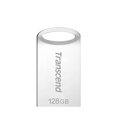 Transcend 128GB JetFlash 710S, USB 3.1 Gen 1 flash disk, malé rozměry, stříbrný kov TS128GJF710S