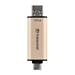 Transcend 128GB JetFlash 930C, USB-C/USB 3.2 (Gen 1) duální flash disk, 420MB/s R, 400MB/s W, zlatý TS128GJF930C