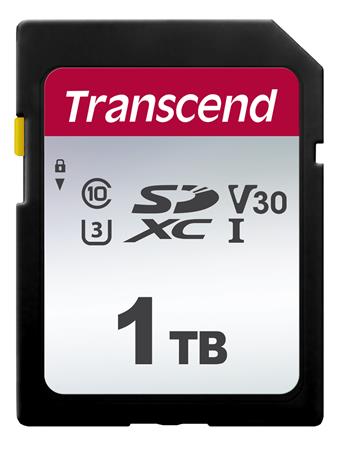 Transcend 1TB SDXC 300S (Class 10) UHS-I U3 V30 paměťová karta, 100 MB/s R, 85 MB/s W TS1TSDC300S