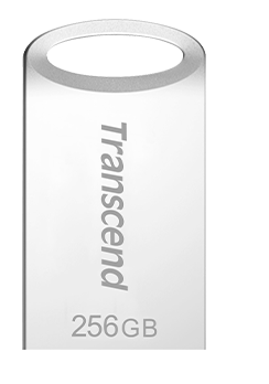 Transcend 256GB JetFlash 710S, USB 3.1 Gen 1 flash disk, malé rozměry, stříbrný kov TS256GJF710S