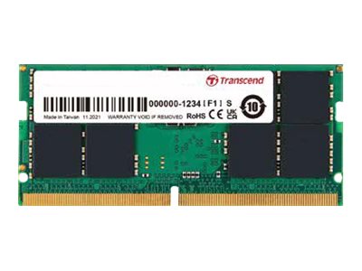 TRANSCEND, 32GB DDR5 4800 SO-DIMM 2Rx8 2Gx8 CL40 1. TS4GSA64V8E
