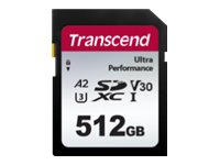 Transcend 340S - Paměťová karta flash - 256 GB - A2 / Video Class V30 / UHS-I U3 - SDXC UHS-I TS256GSDC340S