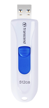Transcend 512GB JetFlash 790W, USB 3.0 (3.1 Gen 1) flash disk, bílo/modrý TS512GJF790W