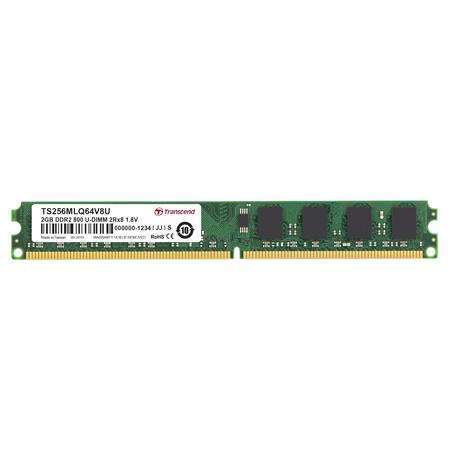 Transcend DDR2 2GB DDR2 800 U-DIMM 2Rx8 TS256MLQ64V8U