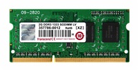 Transcend - DDR3L - 2 GB - SO-DIMM 204-pin - 1333 MHz / PC3-10600 - CL9 - 1.35 V - bez vyrovnávací TS256MSK64W3N