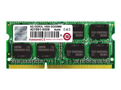 Transcend - DDR3L - modul - 8 GB - SO-DIMM 204-pin - 1600 MHz / PC3L-12800 - CL11 - 1.35 V - bez vy TS1GSK64W6H
