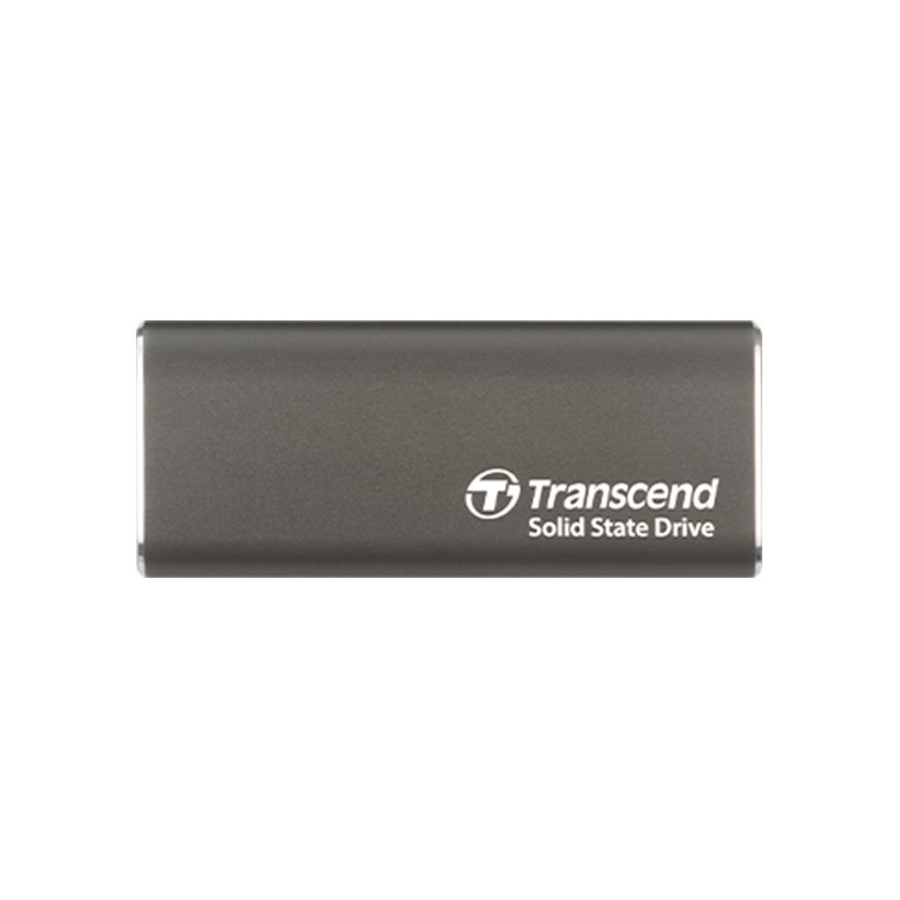 Transcend ESD265C 2TB, USB 10Gbps Type C, Externí SSD disk (3D NAND flash), kompaktní rozměry, šedý TS2TESD265C