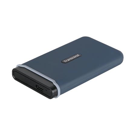 Transcend ESD370C 250GB USB 3.1 Gen2 (USB-C) Externí Anti-Shock SSD disk (3D TLC), 1050MB/R, 950MB/W, modr TS250GESD370C
