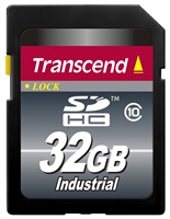 Transcend Industrial - Paměťová karta flash - 32 GB - Class 10 - SDHC TS32GSDHC10I