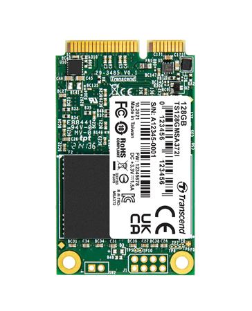 TRANSCEND MSA372I 128GB Industrial SSD disk mSATA, SATA III (MLC), 550MB/s R, 450MB/s W TS128GMSA372I
