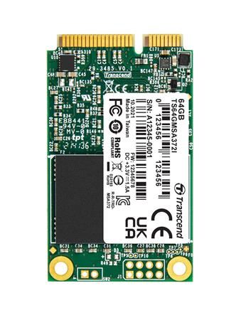 TRANSCEND MSA372I 32GB Industrial SSD disk mSATA, SATA III (MLC), 550MB/s R, 450MB/s W TS32GMSA372I