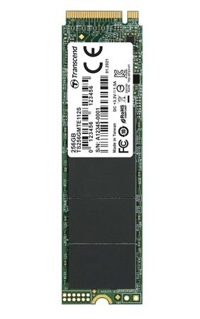 TRANSCEND MTE112S 256GB SSD disk M.2 2280, PCIe Gen3 x4 NVMe 1.3 (3D TLC), single sided, 1600MB/s R, 800MB TS256GMTE112S